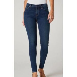 Hudson Nico Midrise Super Skinny Denim Jeans Blue